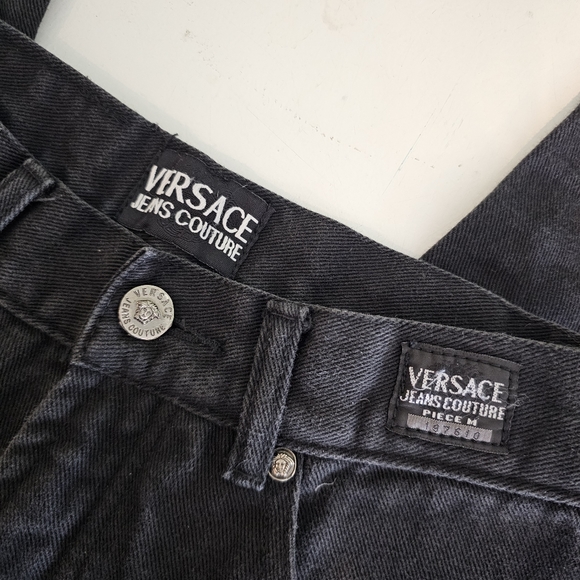 Versace Jeans Couture Vintage Black Straight Leg Jeans - Picture 6 of 9